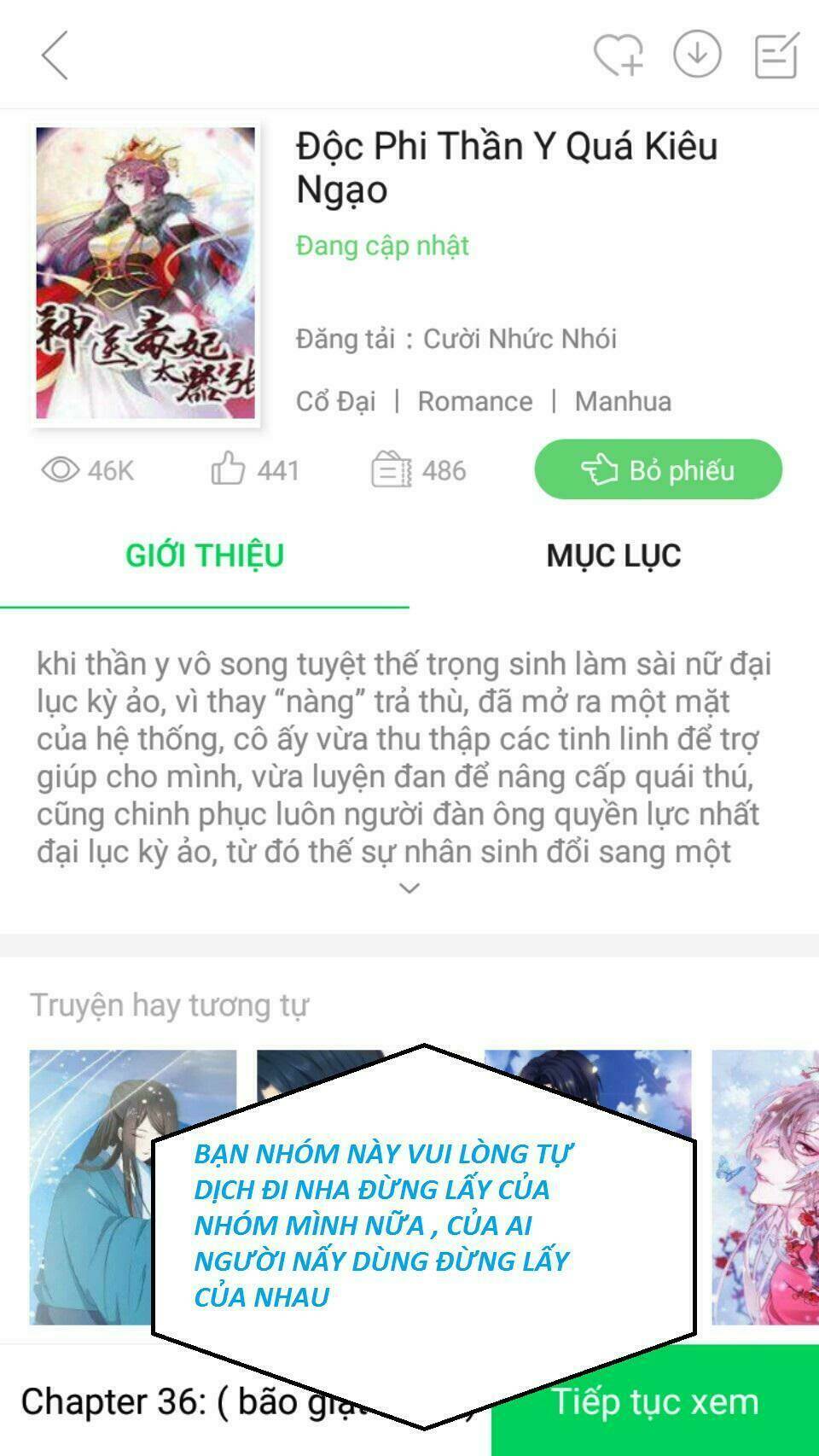 Độc Phi Thần Y Quá Kiêu Ngạo Chapter 38 - Trang 2