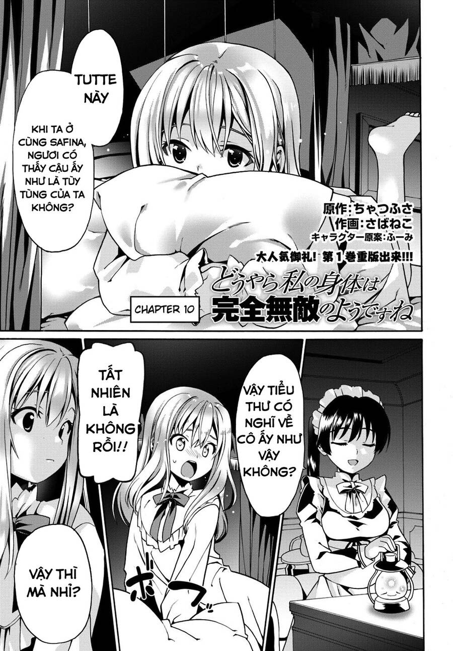 Douyara Watashi No Karada Wa Kanzen Muteki No You Desu Ne Chapter 10.1 - Trang 2