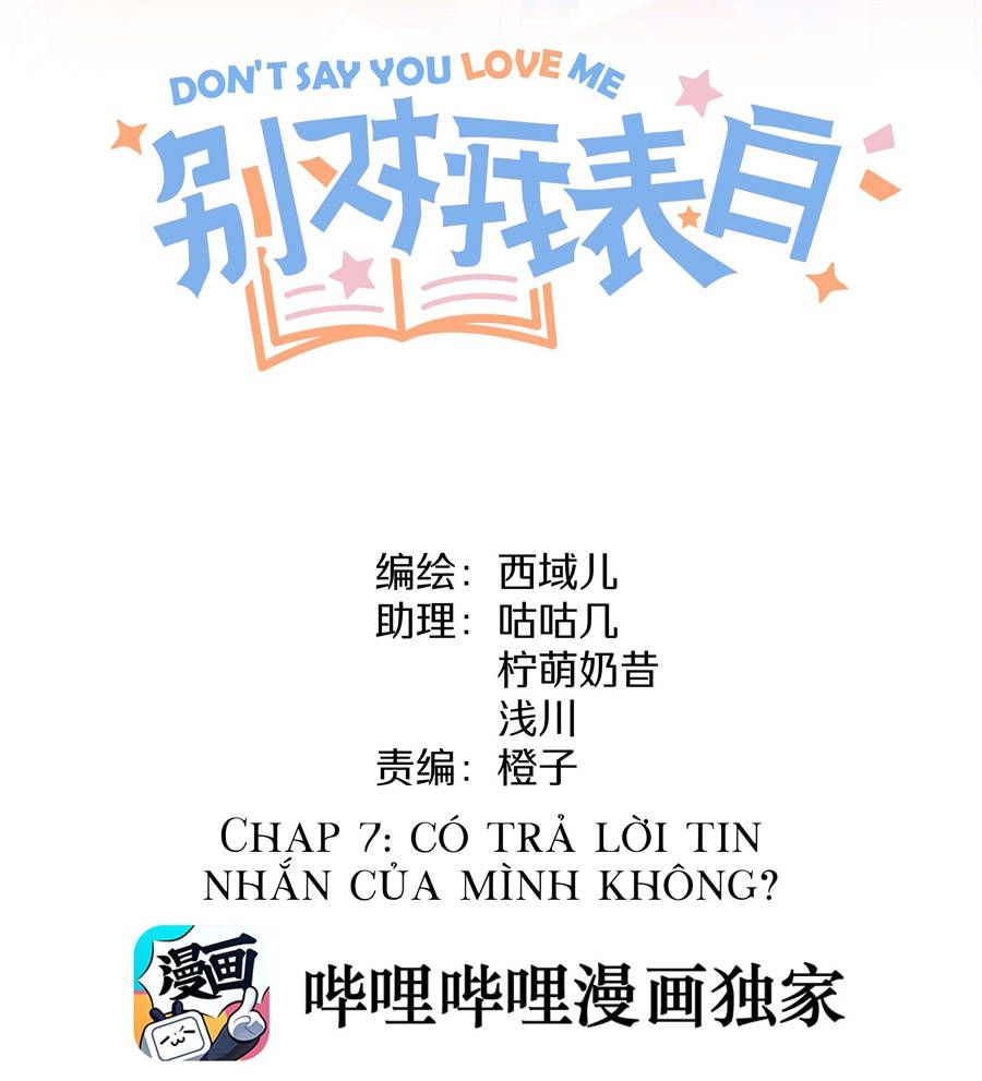Đừng Nói Yêu Tôi Chapter 7 - Trang 2