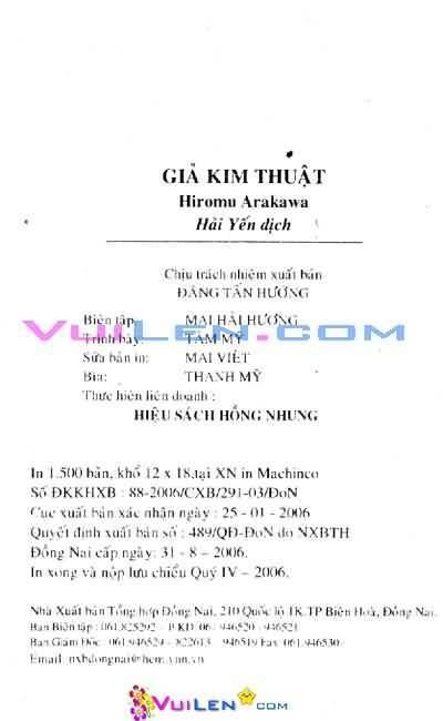 Giả Kim Thuật Chapter 57 - Trang 2