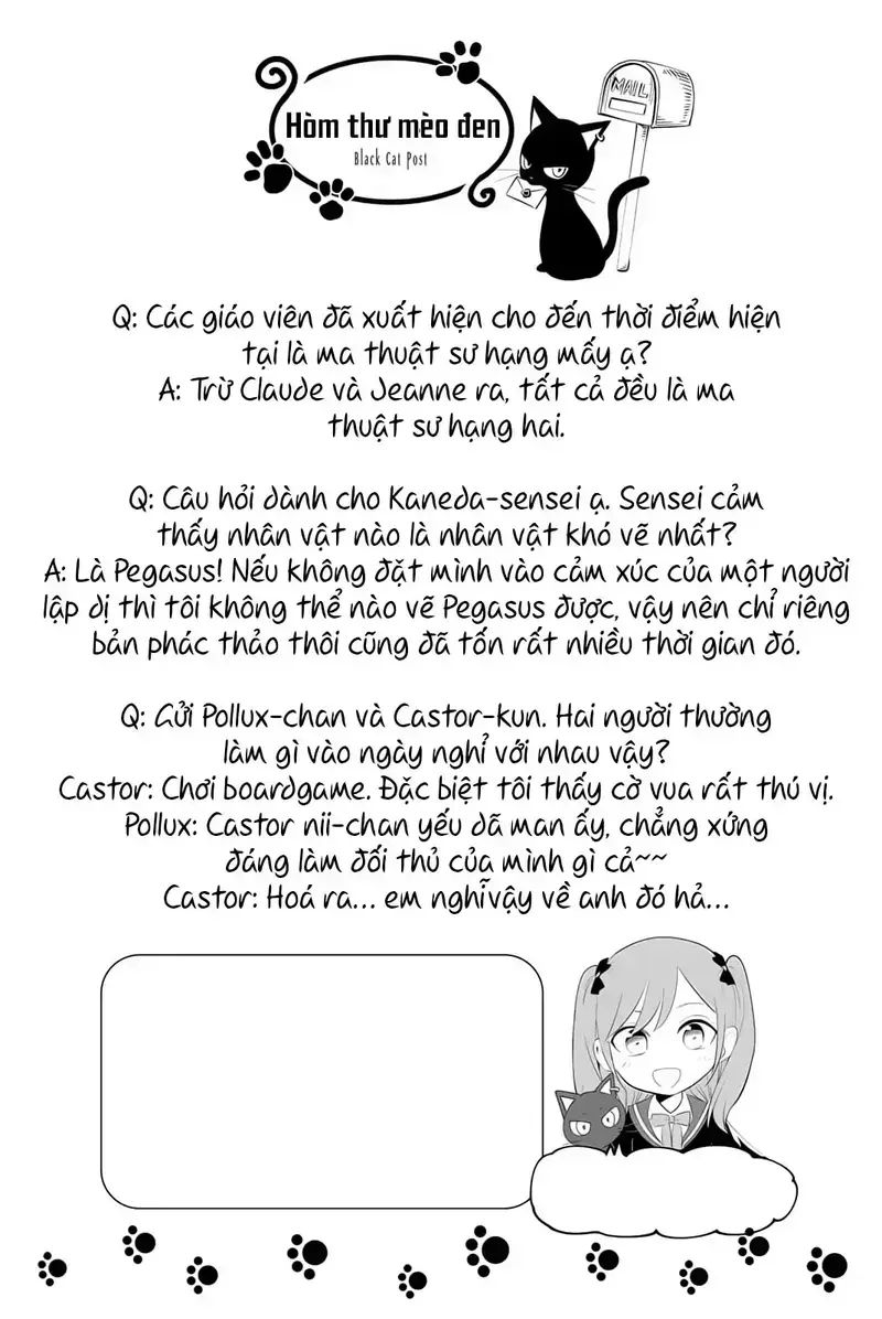 Hắc Miêu Và Lớp Học Phù Thủy Chapter 35.5 - Trang 2