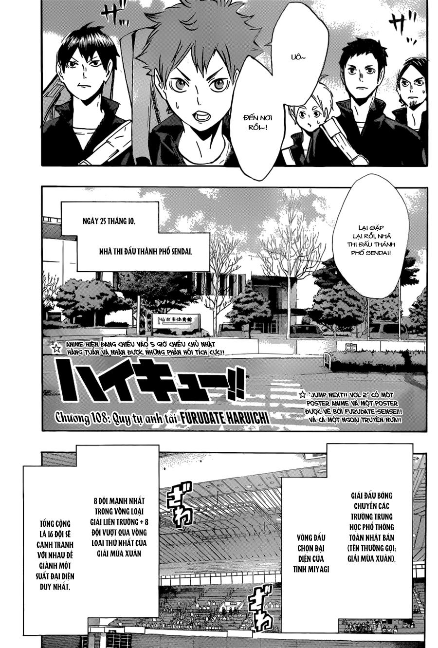 Haikyuu Chapter 108 - Trang 2
