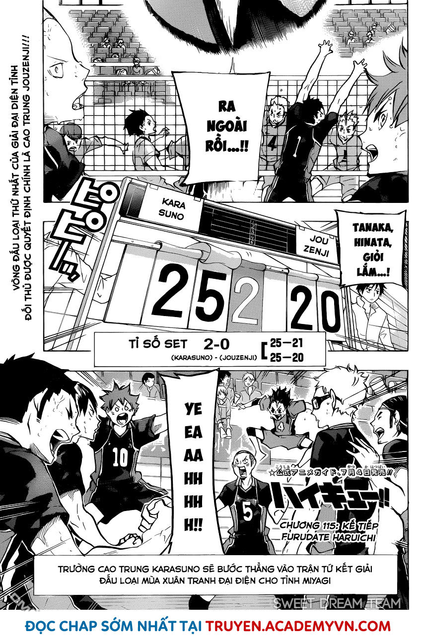 Haikyuu Chapter 115 - Trang 2