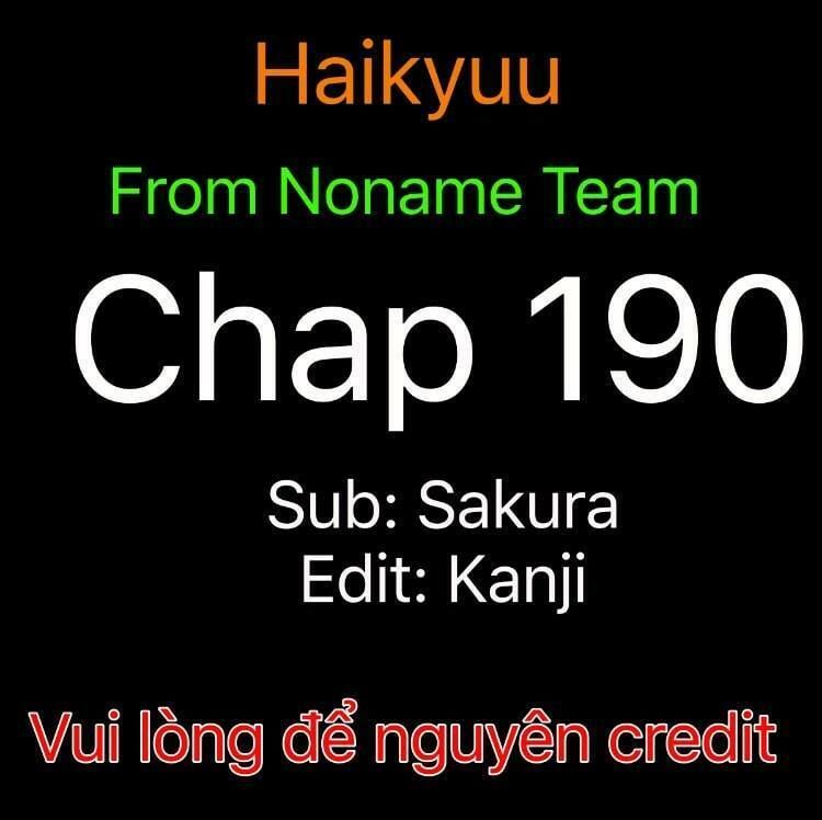 Haikyuu Chapter 190 - Trang 2