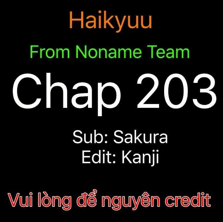 Haikyuu Chapter 203 - Trang 2