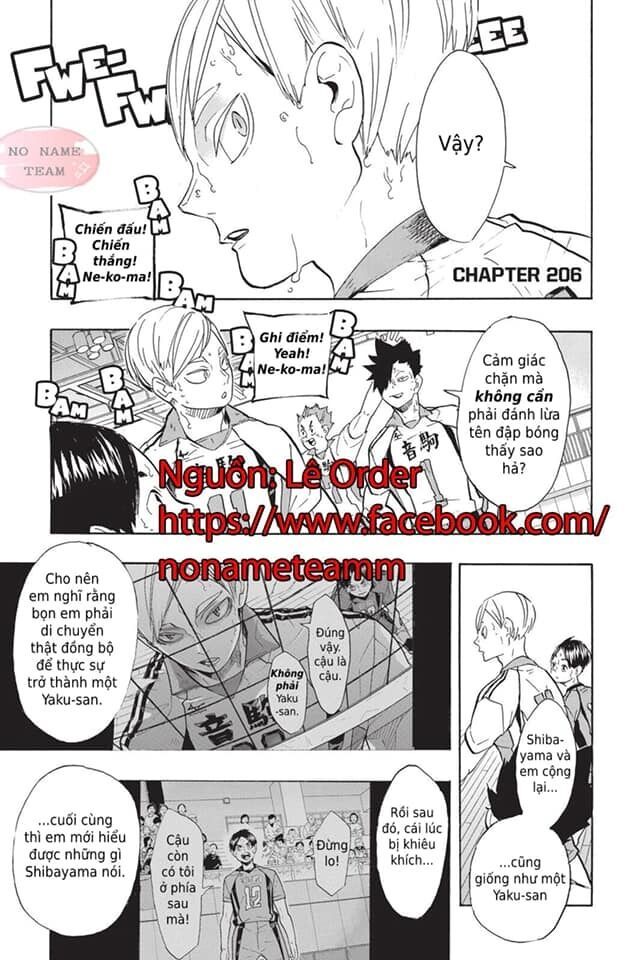 Haikyuu Chapter 206 - Trang 2