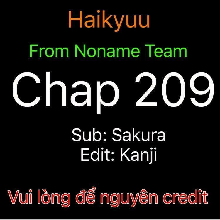 Haikyuu Chapter 209 - Trang 2