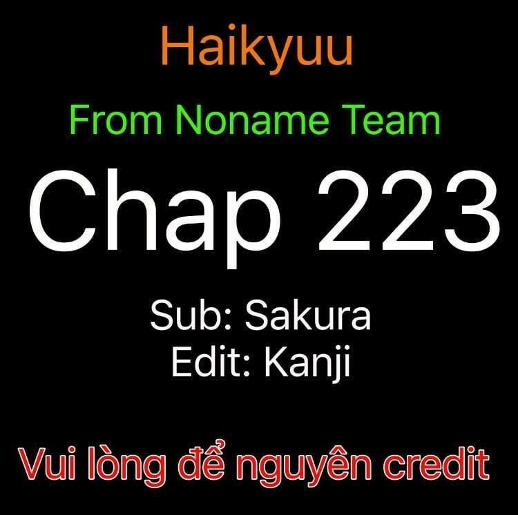 Haikyuu Chapter 223 - Trang 2