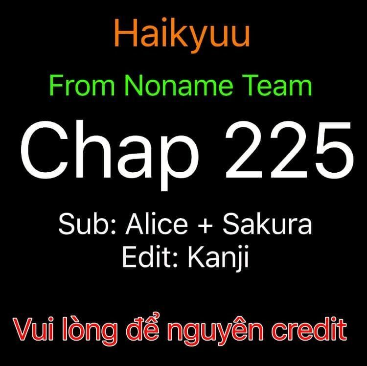 Haikyuu Chapter 225 - Trang 2