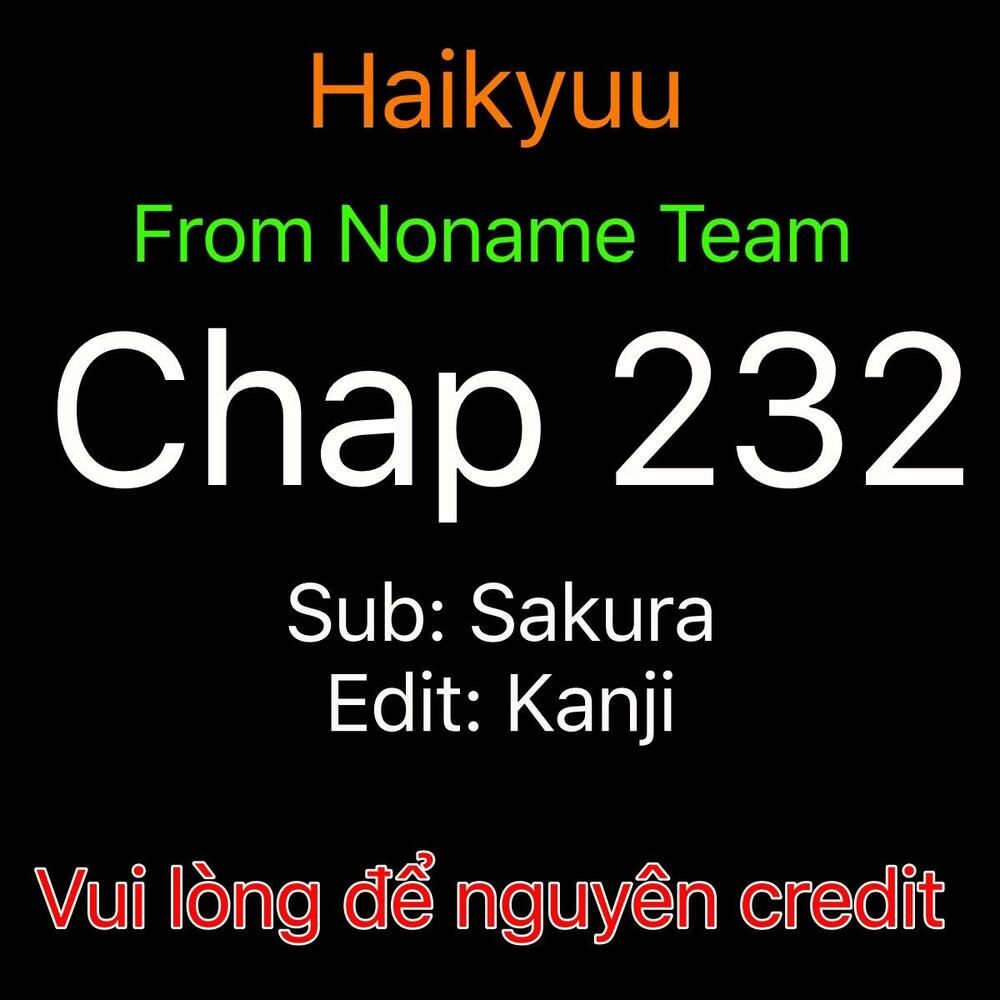 Haikyuu Chapter 232 - Trang 2