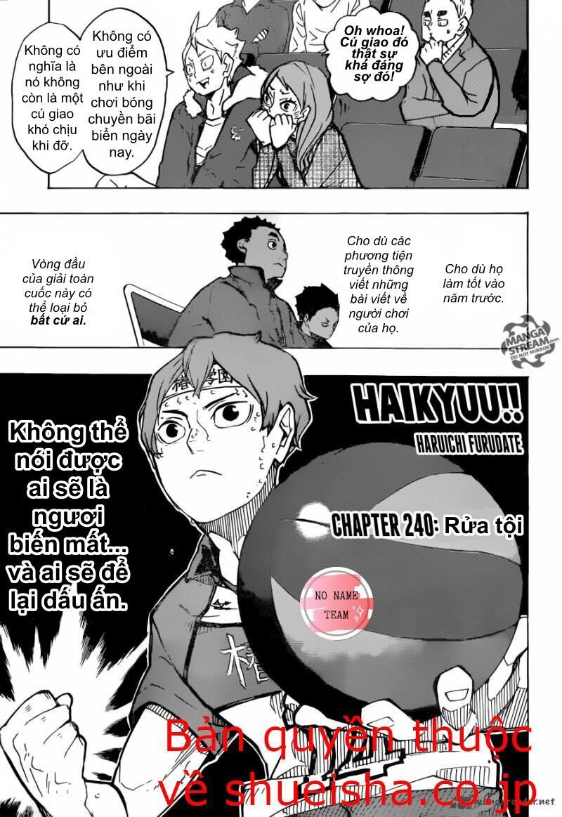 Haikyuu Chapter 240 - Trang 2