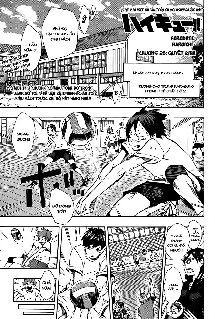 Haikyuu Chapter 26 - Trang 2