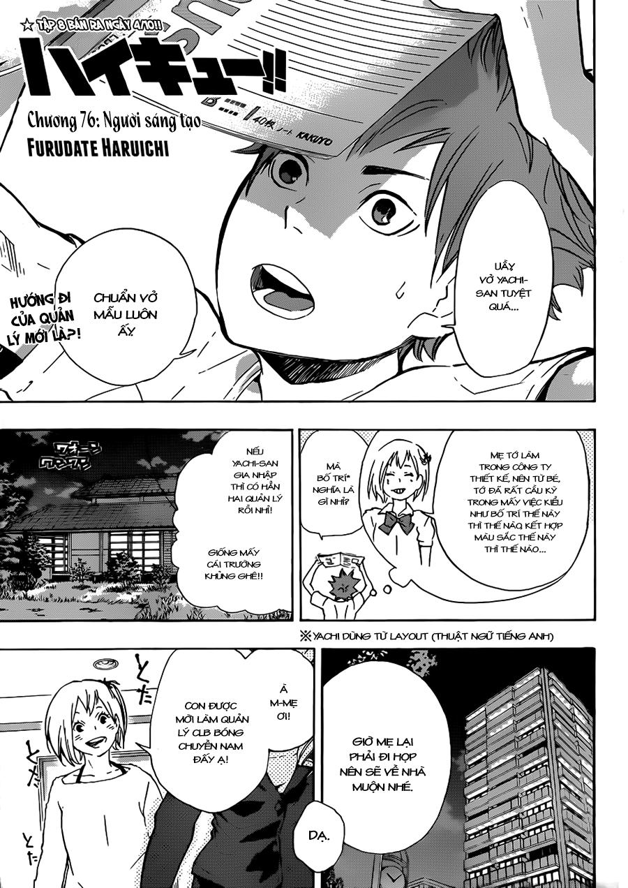 Haikyuu Chapter 76 - Trang 2