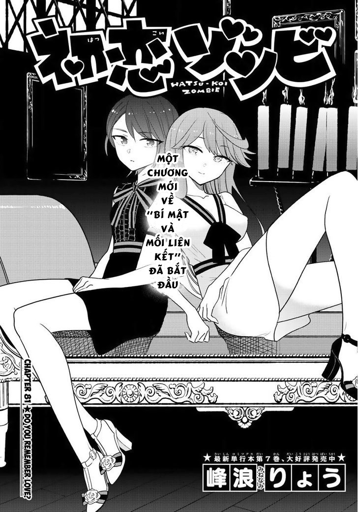 Hatsukoi Zombie Chapter 81 - Trang 2
