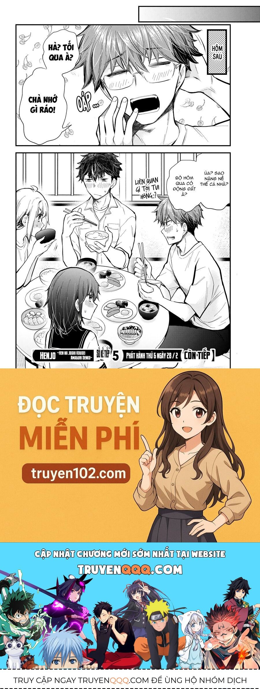 Henjo – Hen Na Joshi Kousei Amaguri Chiko Chapter 130 - Trang 2