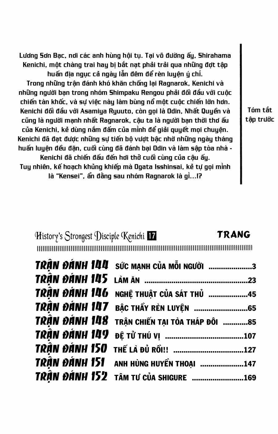 History’s Strongest Disciple Kenichi Chapter 144 - Trang 2