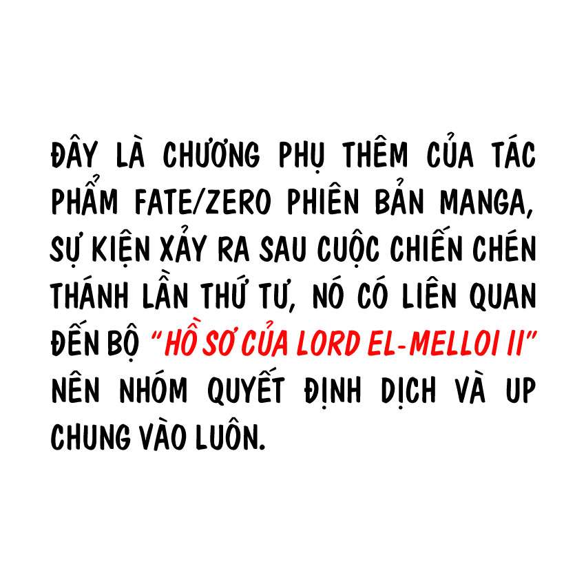 Hồ Sơ Của Lord El-Melloi Ii Chapter 0 - Trang 2