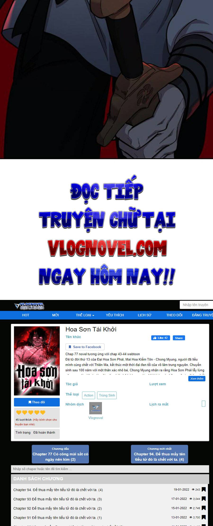 Hoa Sơn Tái Khởi Chapter 48 - Trang 2