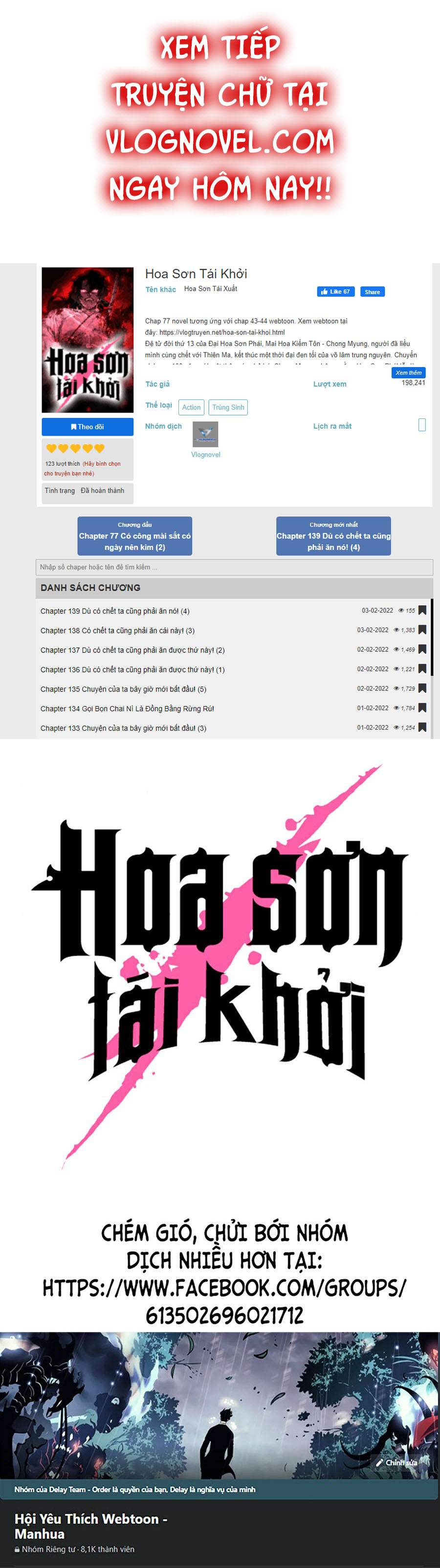 Hoa Sơn Tái Khởi Chapter 50 - Trang 2