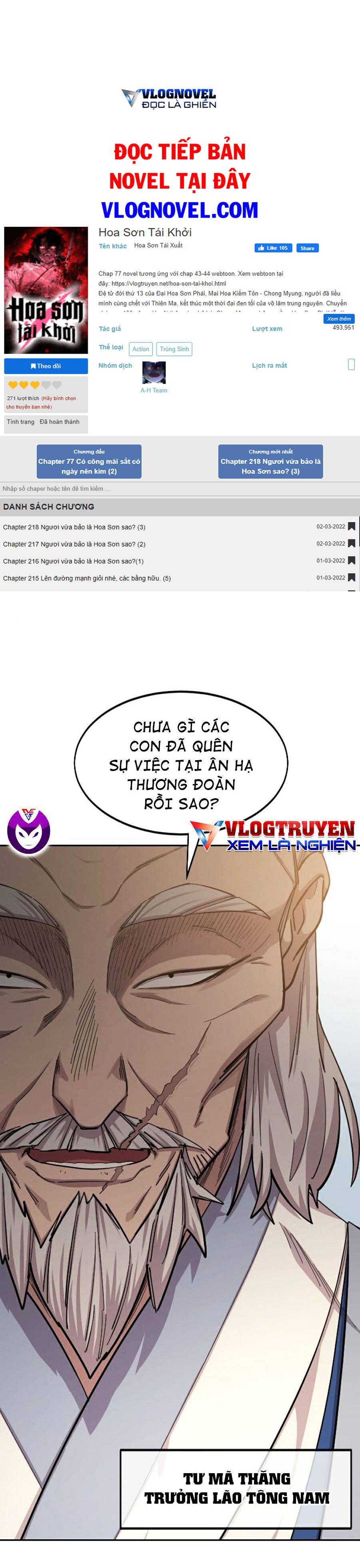 Hoa Sơn Tái Khởi Chapter 53 - Trang 2