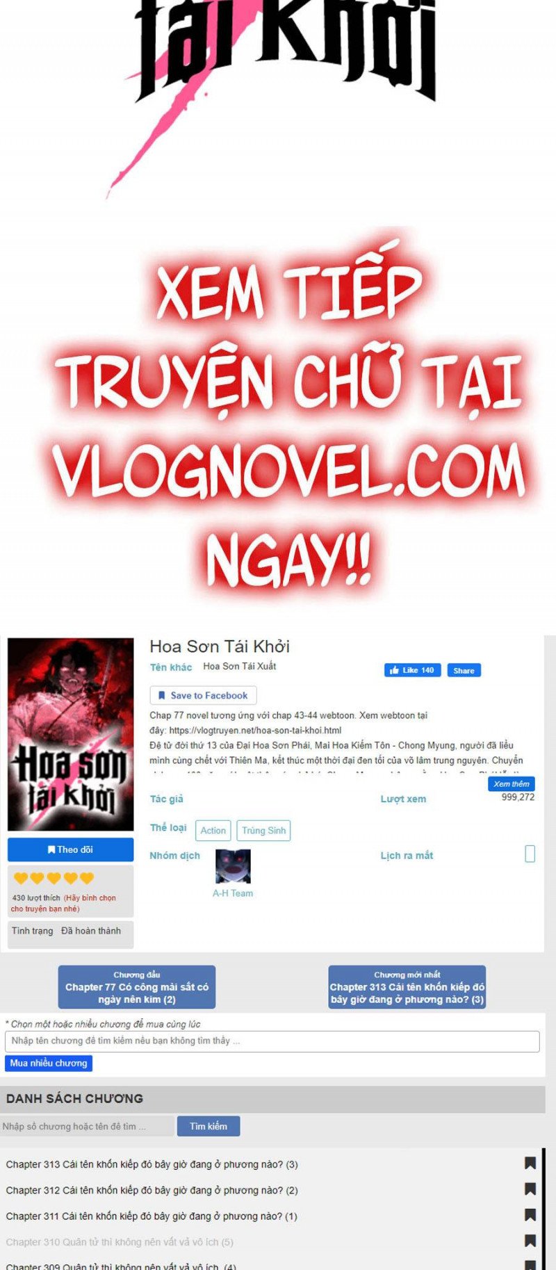 Hoa Sơn Tái Khởi Chapter 57 - Trang 2