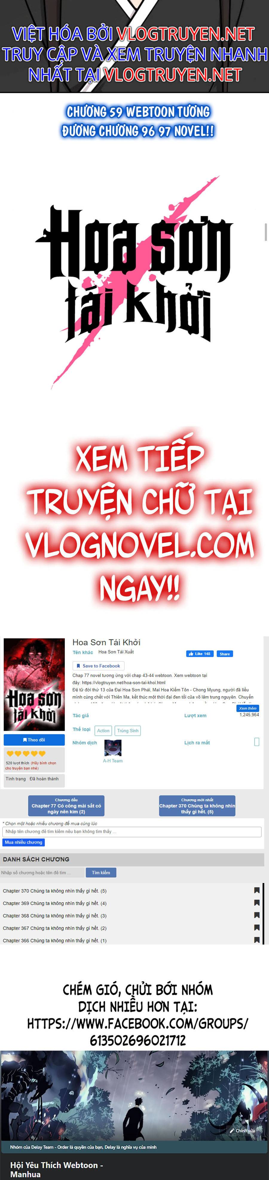 Hoa Sơn Tái Khởi Chapter 59 - Trang 2