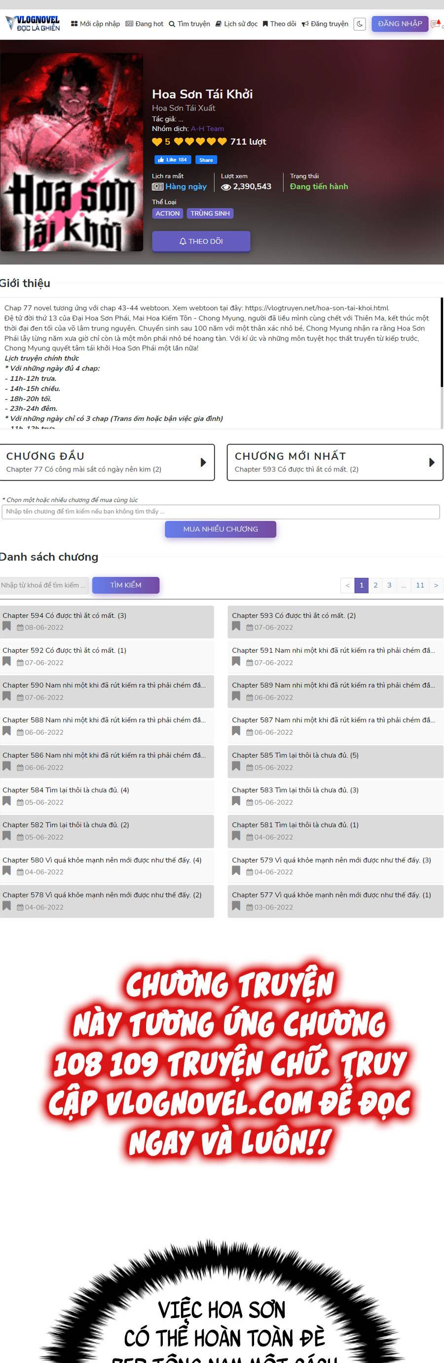 Hoa Sơn Tái Khởi Chapter 67 - Trang 2