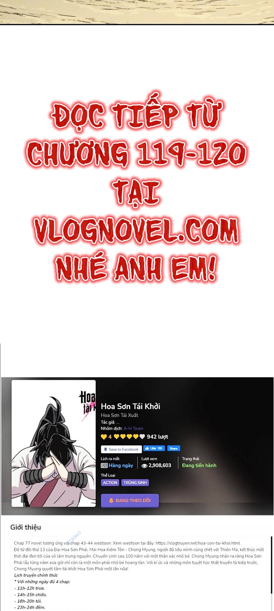 Hoa Sơn Tái Khởi Chapter 73 - Trang 2