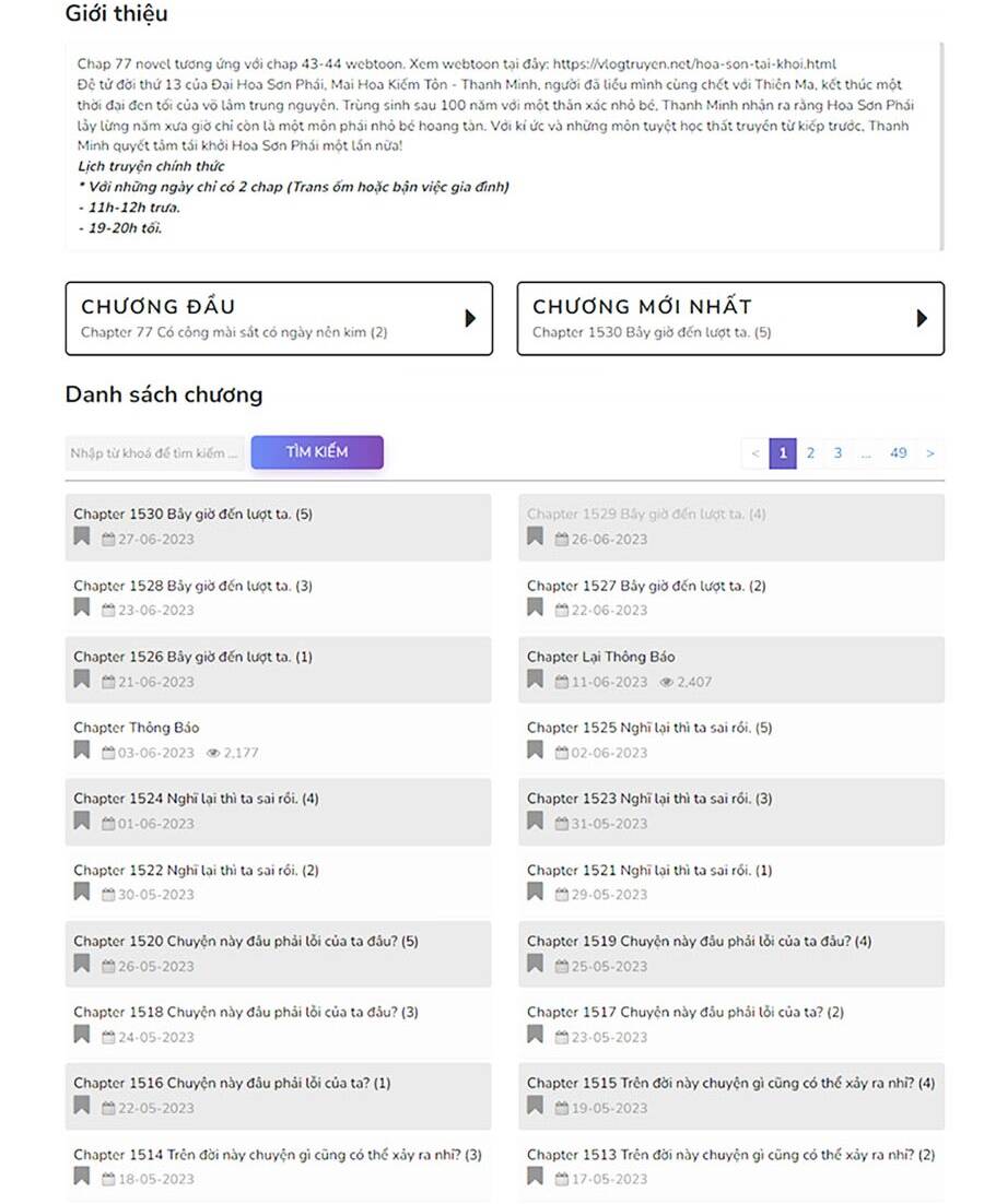 Hoa Sơn Tái Xuất Chapter 105 - Trang 2