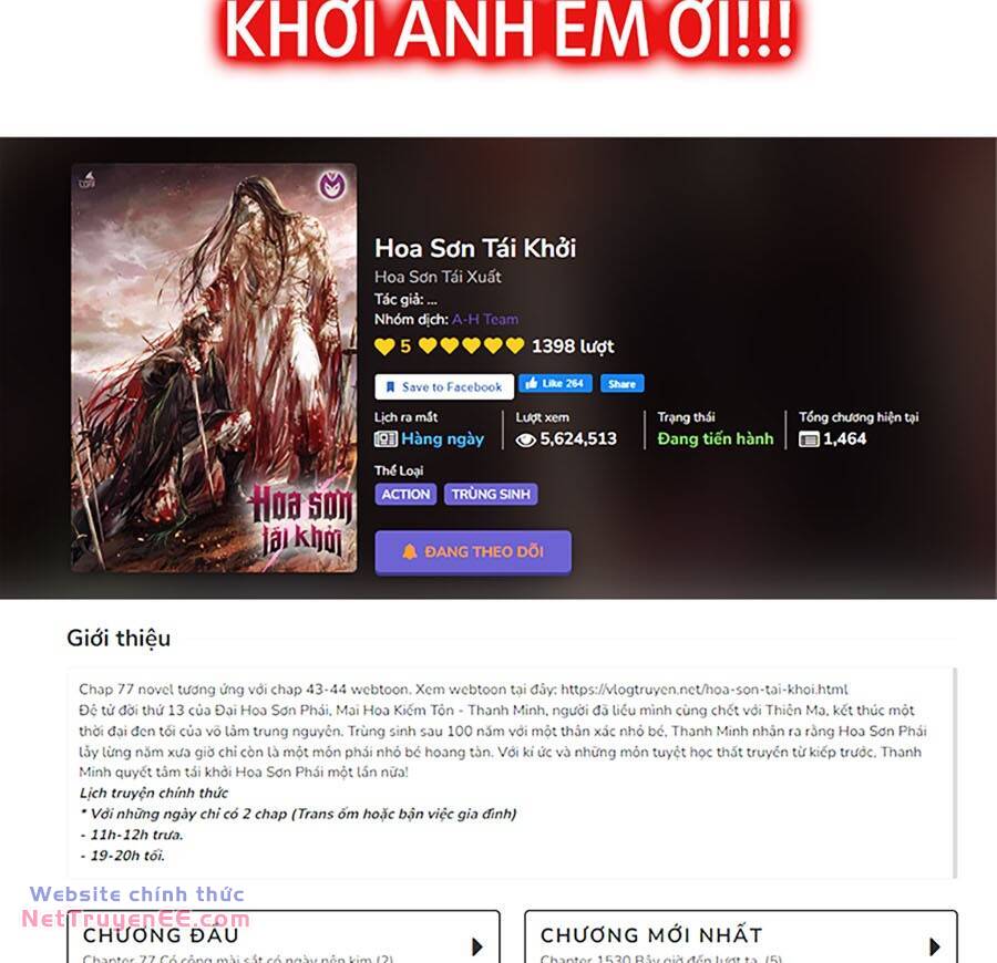 Hoa Sơn Tái Xuất Chapter 109 - Trang 2