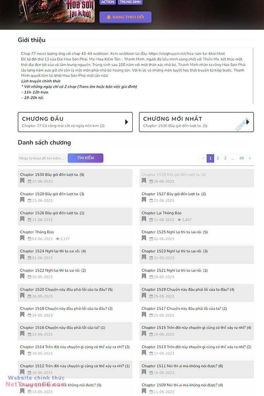 Hoa Sơn Tái Xuất Chapter 114 - Trang 2