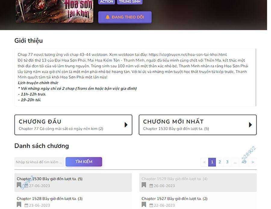 Hoa Sơn Tái Xuất Chapter 115 - Trang 2