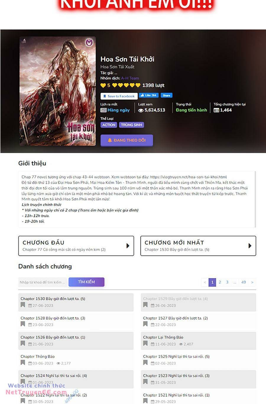 Hoa Sơn Tái Xuất Chapter 117 - Trang 2