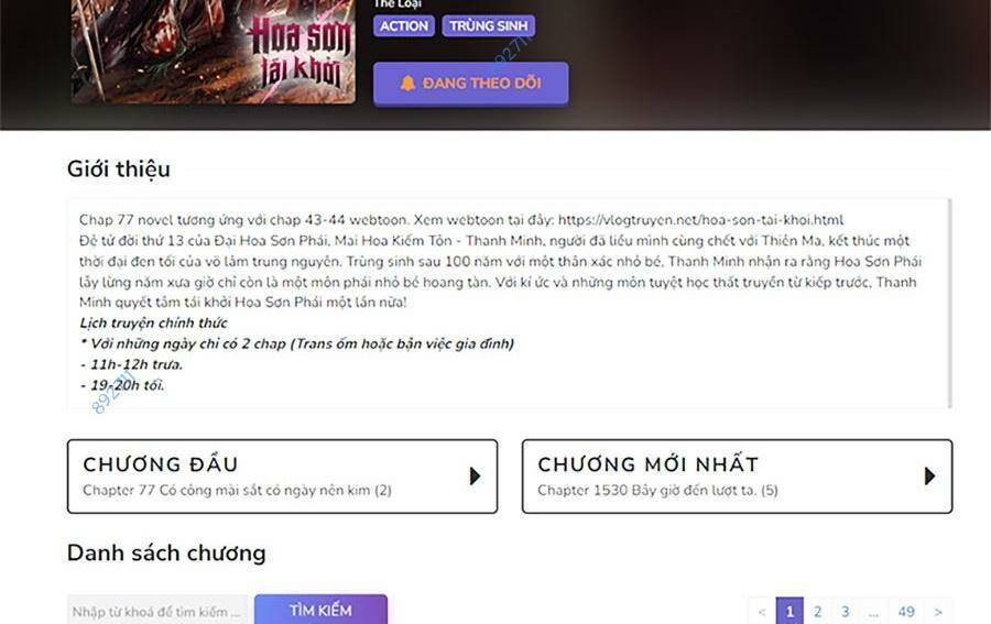 Hoa Sơn Tái Xuất Chapter 118 - Trang 2