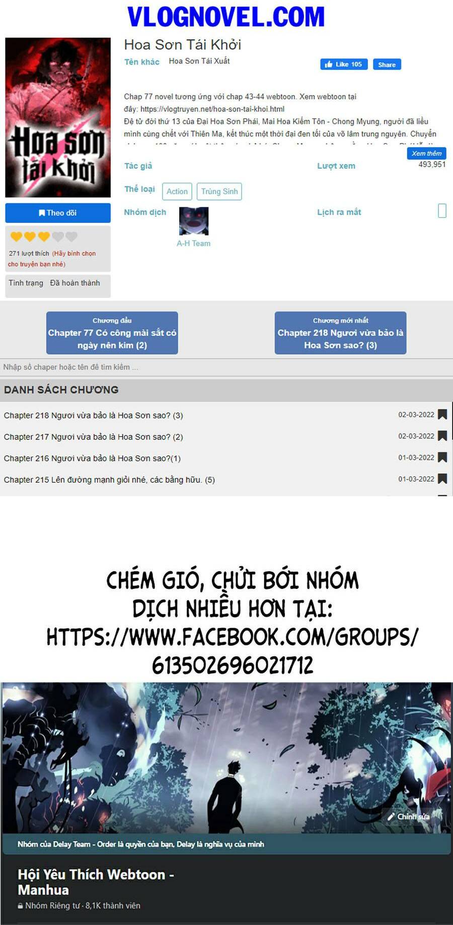 Hoa Sơn Tái Xuất Chapter 53 - Trang 2