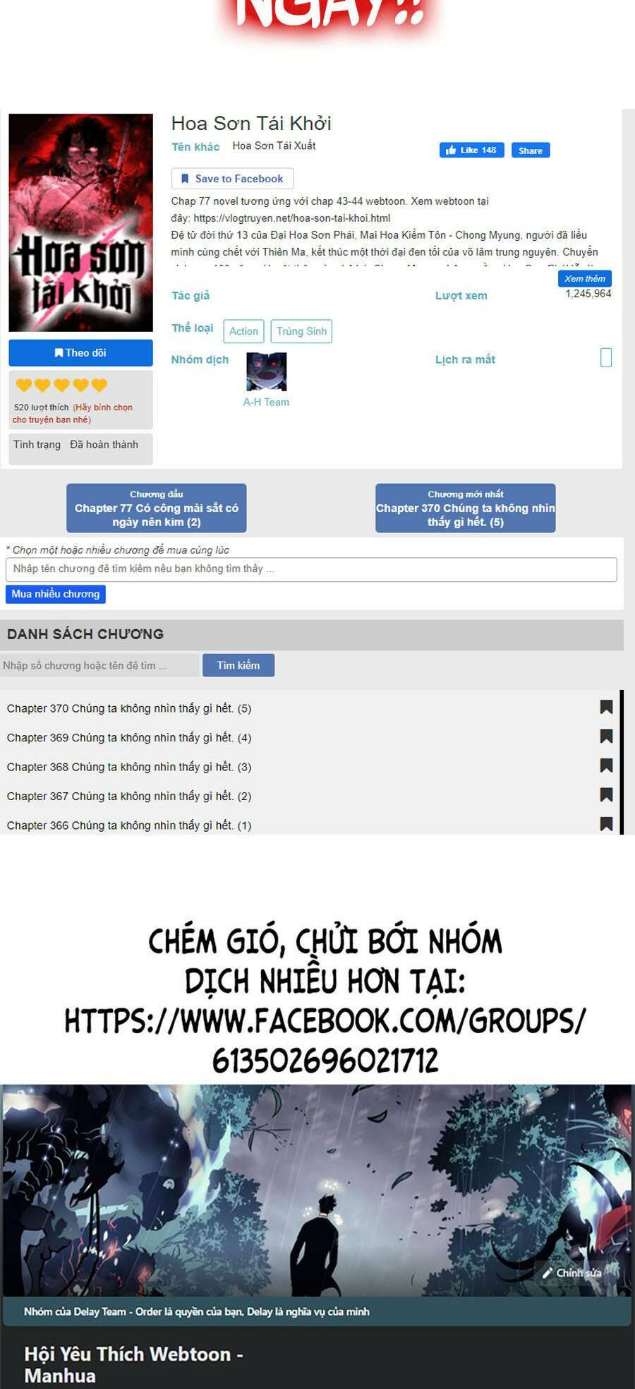 Hoa Sơn Tái Xuất Chapter 59 - Trang 2