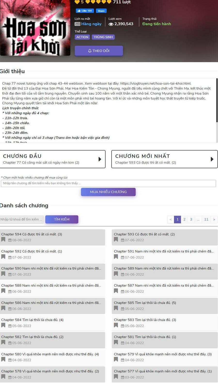 Hoa Sơn Tái Xuất Chapter 67 - Trang 2