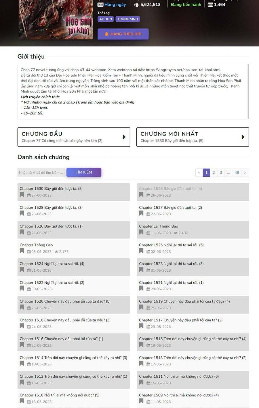 Hoa Sơn Tái Xuất Chapter 81 - Trang 2