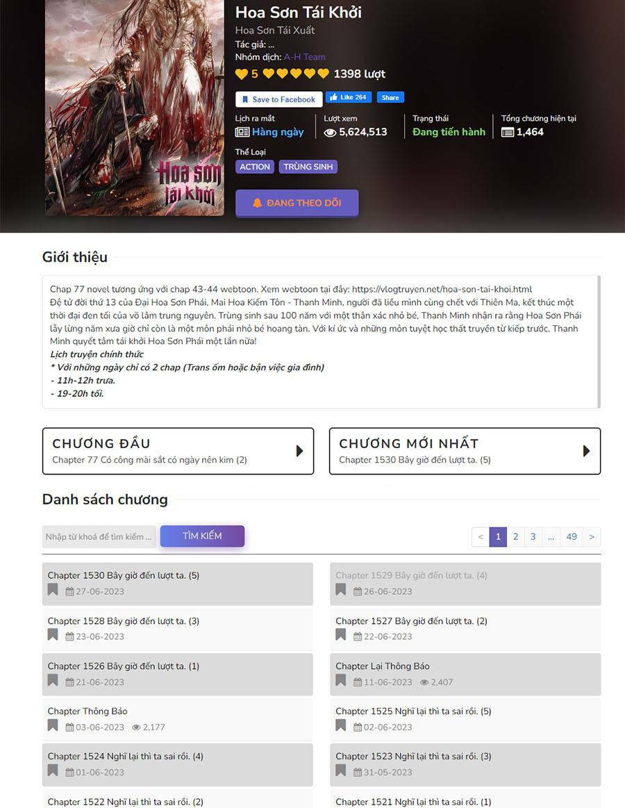 Hoa Sơn Tái Xuất Chapter 85 - Trang 2