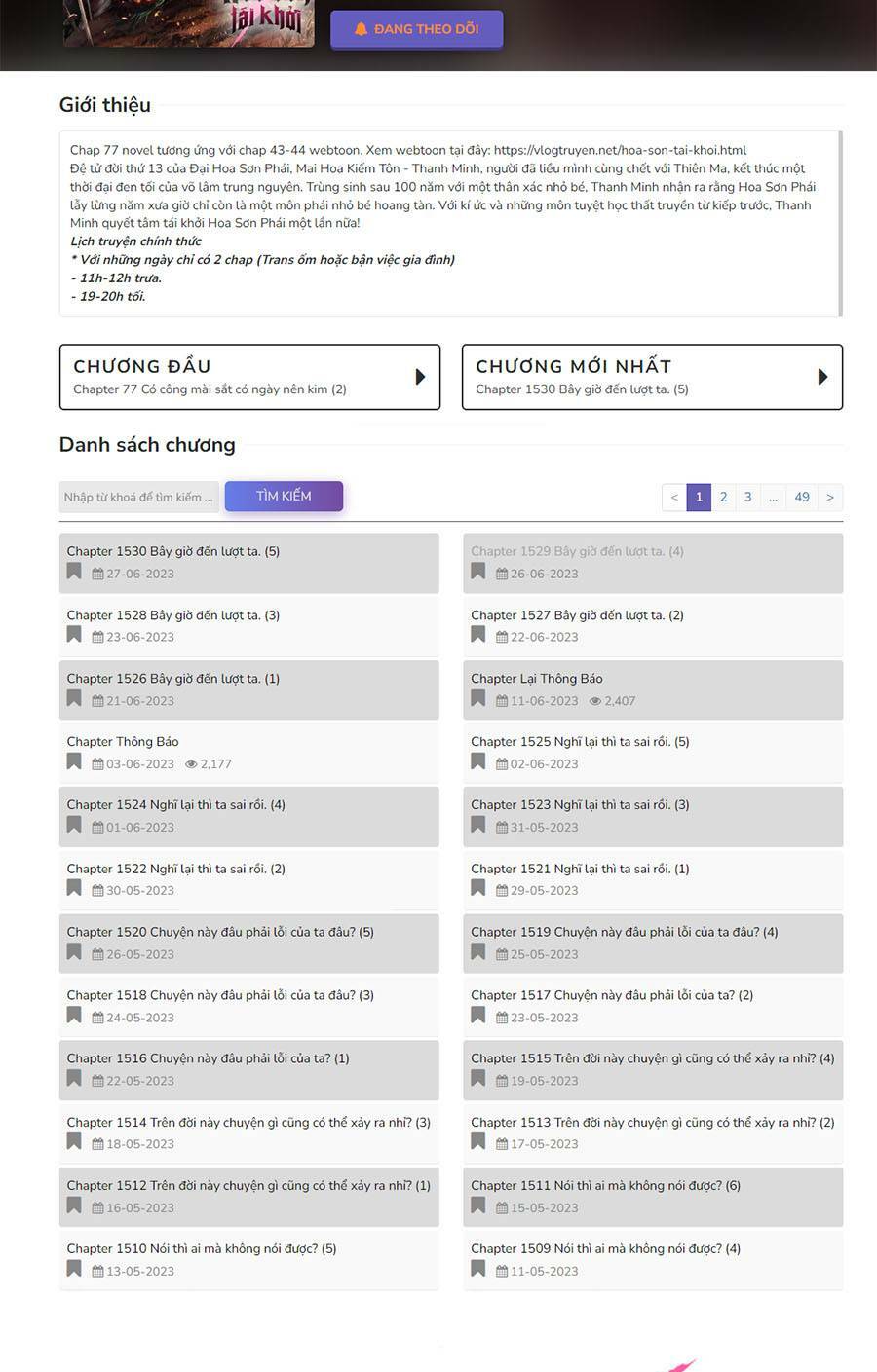 Hoa Sơn Tái Xuất Chapter 90 - Trang 2