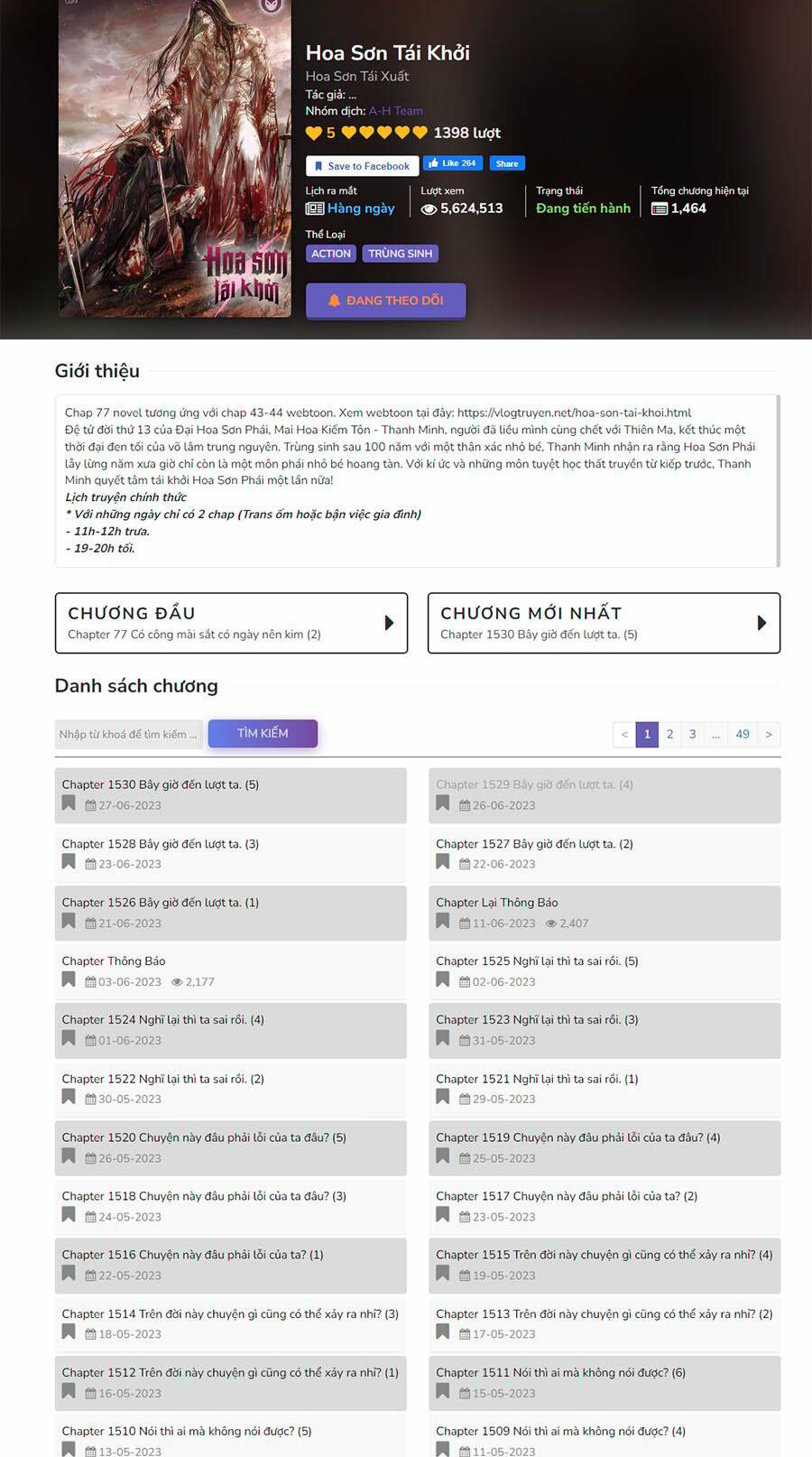 Hoa Sơn Tái Xuất Chapter 97 - Trang 2