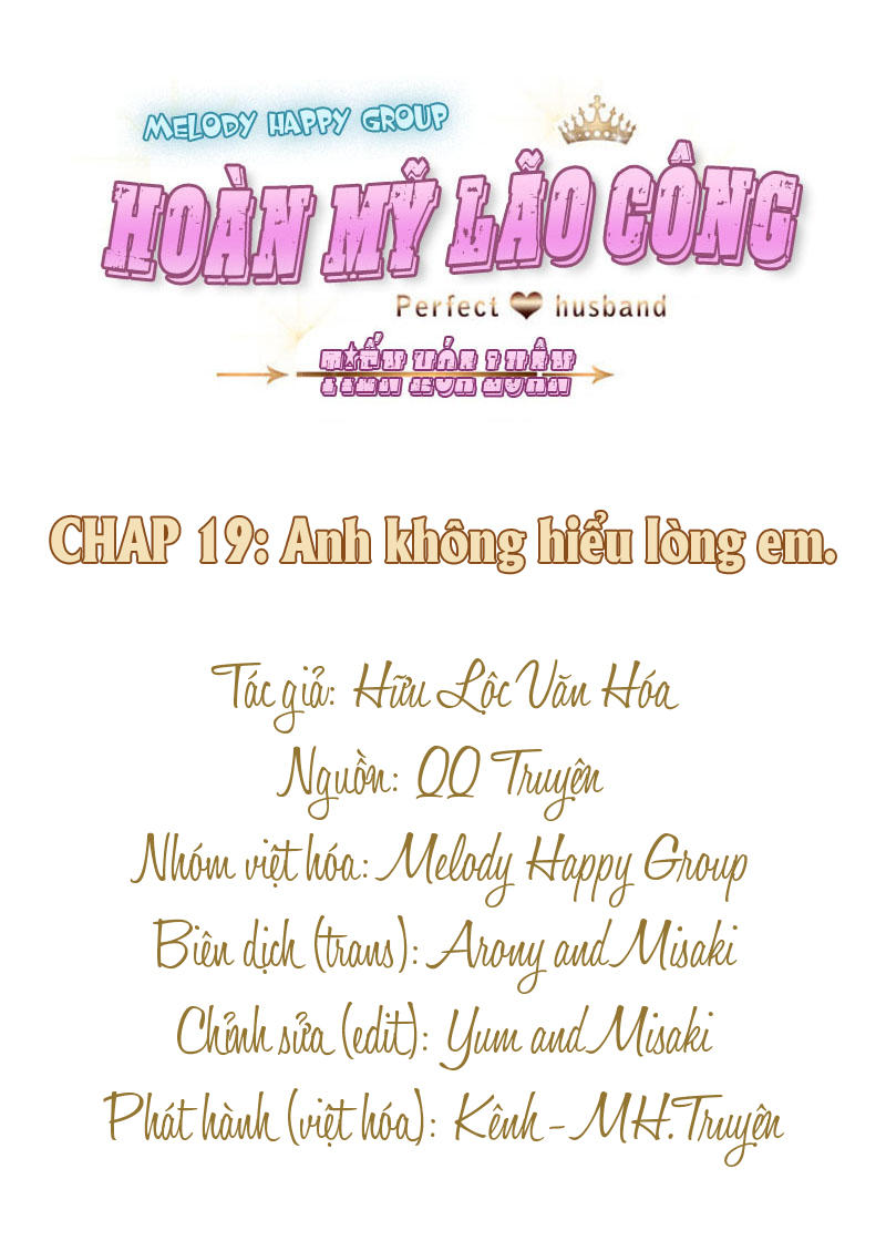 Hoàn Mỹ Lão Công Tiến Hóa Luân Chapter 19 - Trang 2