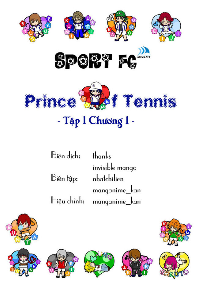 Hoàng Tử Tennis Chapter 1 - Trang 2