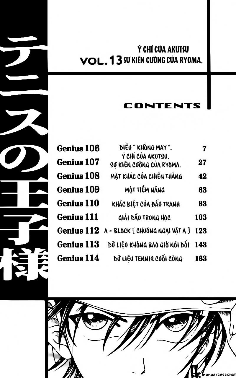 Hoàng Tử Tennis Chapter 106 - Trang 2