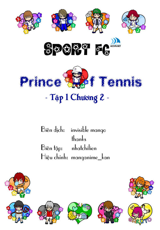 Hoàng Tử Tennis Chapter 2 - Trang 2