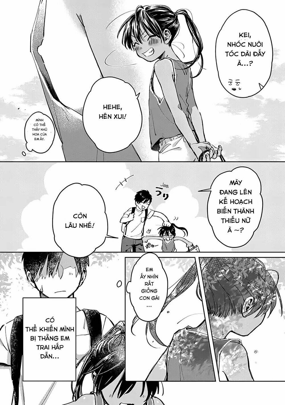 Inaka Ni Kaeru To Yakeni Jiben Ni Natsuita Kasshoku Ponytail Shota Ga Iru Chapter 1 - Trang 2