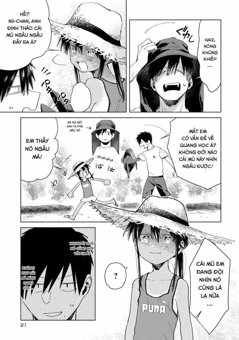 Inaka Ni Kaeru To Yakeni Jiben Ni Natsuita Kasshoku Ponytail Shota Ga Iru Chapter 11 - Trang 2