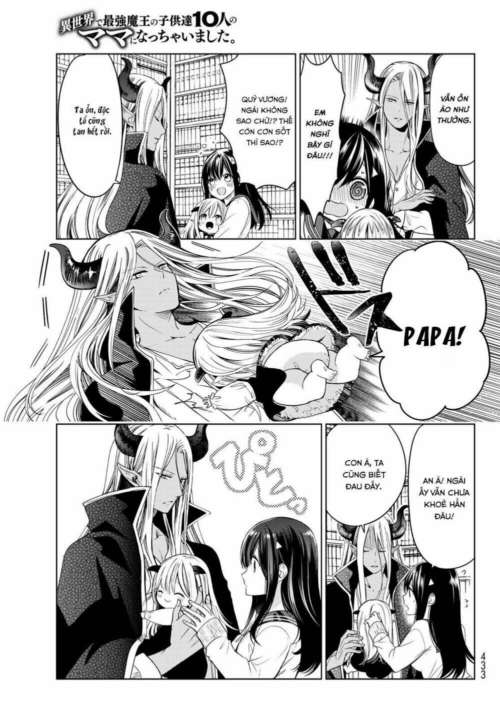 Isekai De Saikyo Mao No Kodomotachi No Mama Ni Natchaimashita Chapter 4.1 - Trang 2