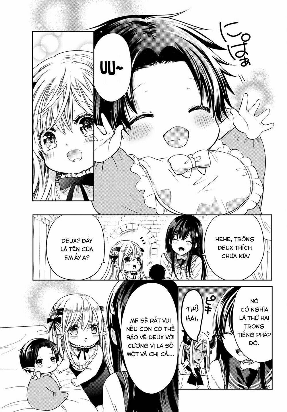 Isekai De Saikyo Mao No Kodomotachi No Mama Ni Natchaimashita Chapter 7.2 - Trang 2