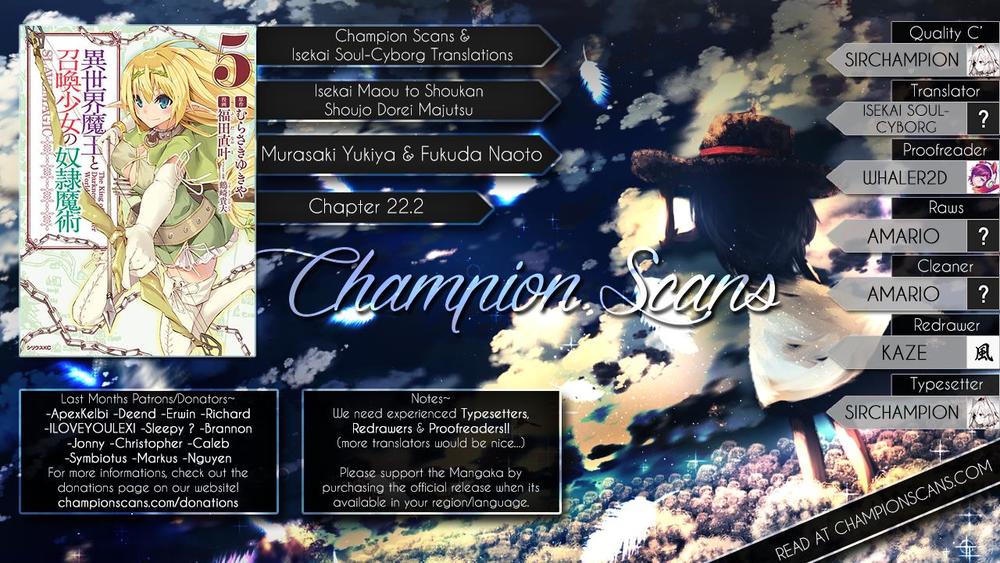 Isekai Maou To Shoukan Shoujo No Dorei Majutsu Chapter 22.5 - Trang 2